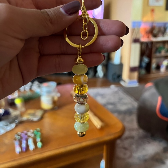 Colorful Beaded Keychains Set - Picture 6 of 10